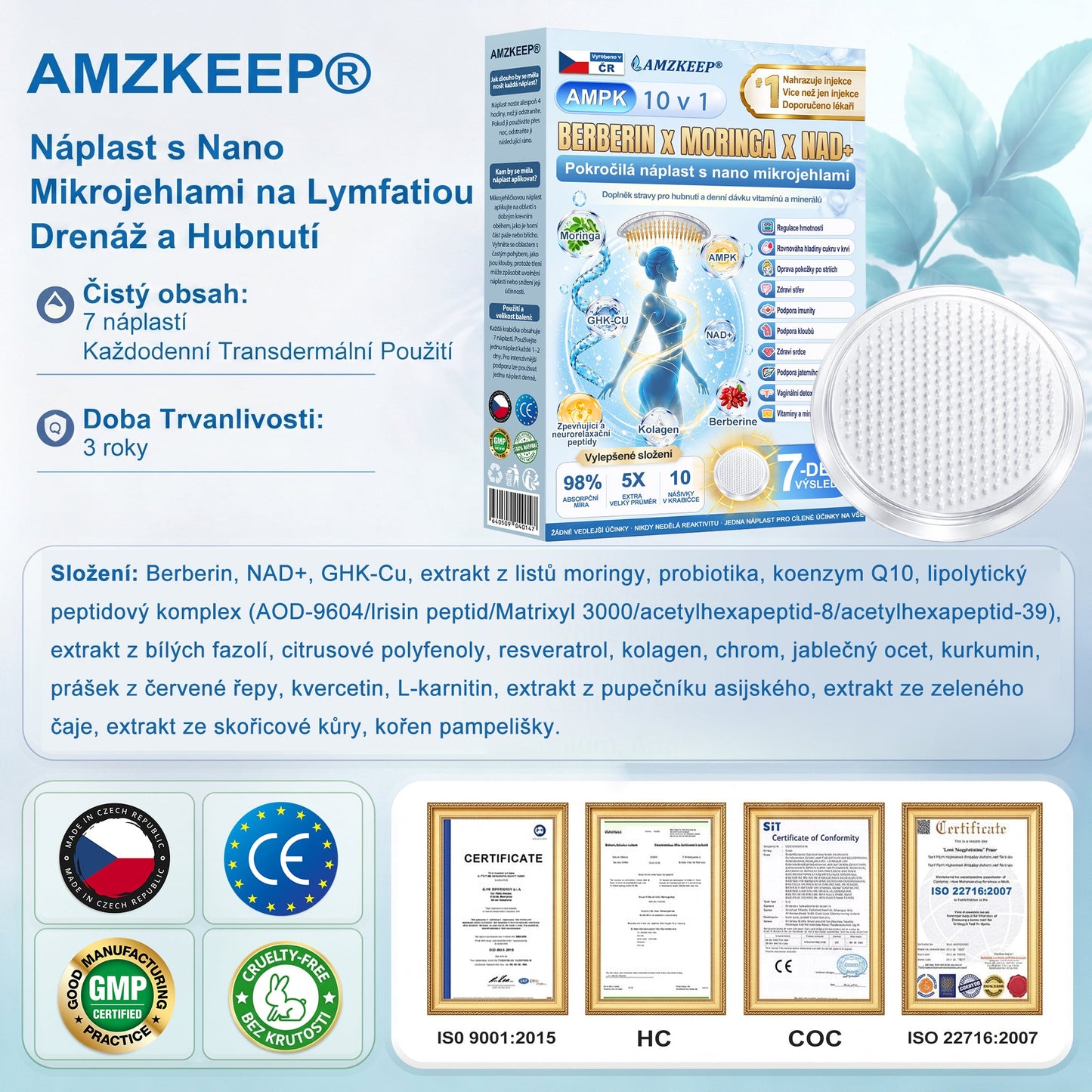 🇨🇿𝐀𝗠𝒁𝑲𝗘𝑬𝙋® 𝐀𝗠𝗣𝑲𝐌𝗼𝗿𝗶𝗻𝗴𝗮𝐁𝗲𝗿𝗯𝗲𝗿𝗶𝗻𝗲 𝟏𝟎-𝗶𝗻-𝟏 𝐌𝗲𝘁𝗮𝗯𝗼𝗹𝗶𝗰 𝐒𝘂𝗽𝗽𝗼𝗿𝘁 𝐍𝗮𝗻𝗼 𝐌𝗶𝗰𝗿𝗼𝗻𝗲𝗲𝗱𝗹𝗲 𝐏𝗮𝘁𝗰𝗵 (𝗝𝗲𝗱𝗻𝗼𝘂 𝗱𝗲𝗻𝗻ě, 𝗩𝗶𝗱𝗶𝘁𝗲𝗹𝗻é 𝘃ý𝘀𝗹𝗲𝗱𝗸𝘆 𝘇𝗮 𝟳 𝗱𝗻í)✅ 𝗣𝗿𝗼 𝗻𝗮𝗱𝘃á𝗵𝘂, 𝘂𝘃𝗼𝗹𝗻ě𝗻𝗼𝘂 𝗸ůž𝗶, 𝗱𝗶𝗮𝗯𝗲𝘁𝗲𝘀, 𝘀𝗽á𝗻𝗸𝗼𝘃𝗼𝘂 𝗮𝗽𝗻𝗼𝗲, 𝗽𝗿𝗼𝗯𝗹é𝗺𝘆 𝘀 𝗸𝗹𝗼𝘂𝗯𝘆 𝗮 𝗱𝗮𝗹ší